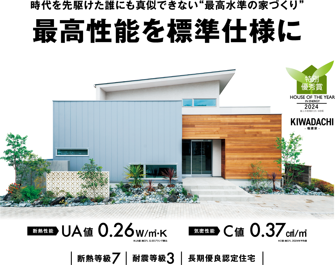 時代を先駆けた誰にも真似できない“最高水準の家づくり” 最高性能を標準仕様に