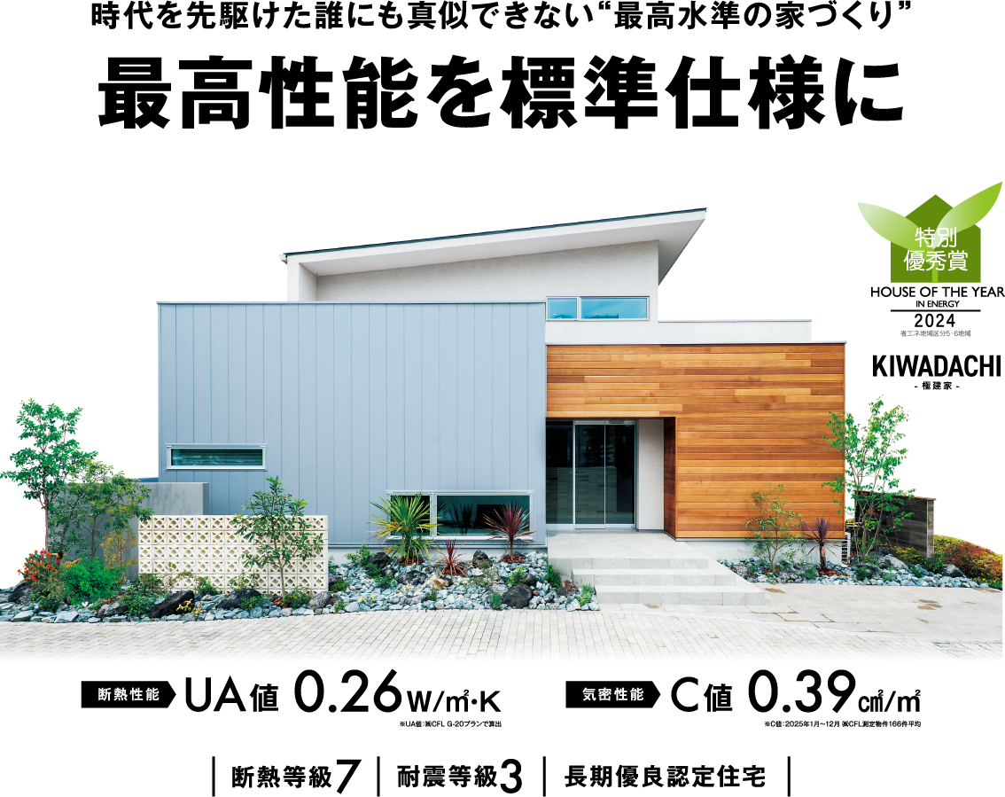 時代を先駆けた誰にも真似できない“最高水準の家づくり” 最高性能を標準仕様に